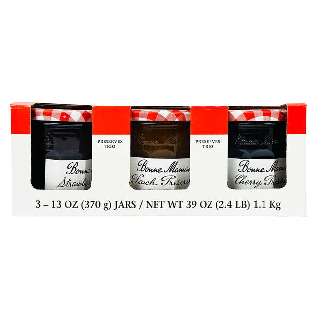 Bonne Maman Preserve Trio Variety, 3 / 13 Ounce Jars