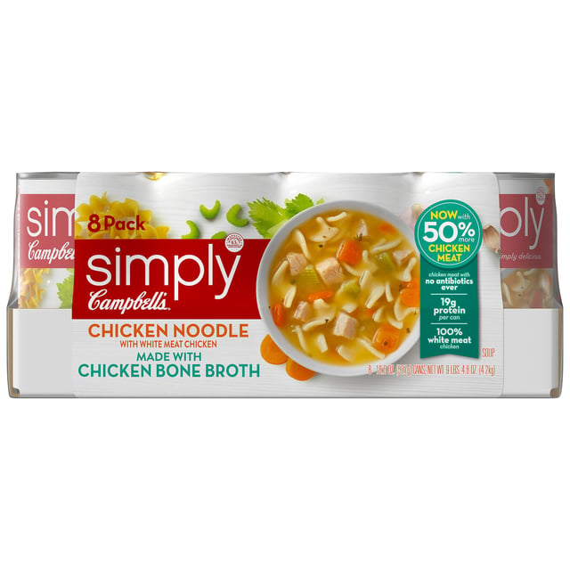 Campbell's Simply Chicken Noodle 8/18.6 Ounce Cans
