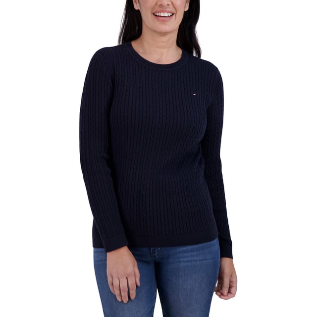 Tommy Hilfiger Women's Cotton Cable Sweater