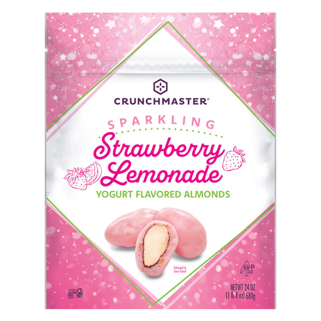 Crunchmaster Sparkling Strawberry Lemonade Yogurt Flavored Almonds 24oz