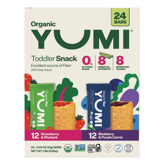 YUMI Organic Berry Bars 24/0.74 oz