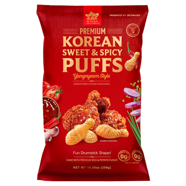 180 Snacks Sweet & Spicy Puffs 10.58 oz (0.66 lbs)