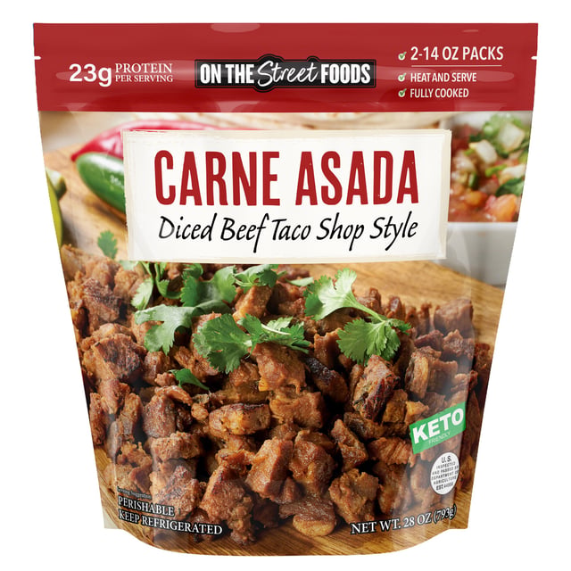 On The Street Foods Taco Style Carne Asada 28 oz