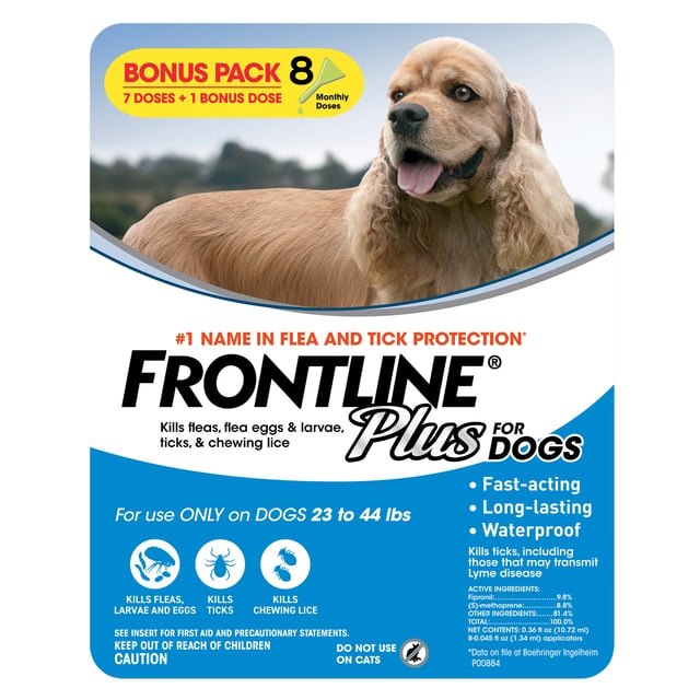 Frontline Plus Medium Dog 8 Month Supply