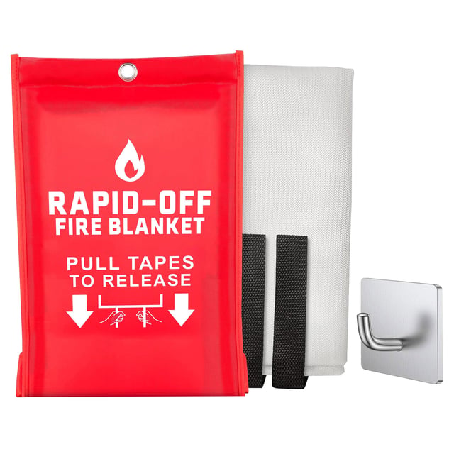 RAPID-OFF Fire Blanket 2-Pack