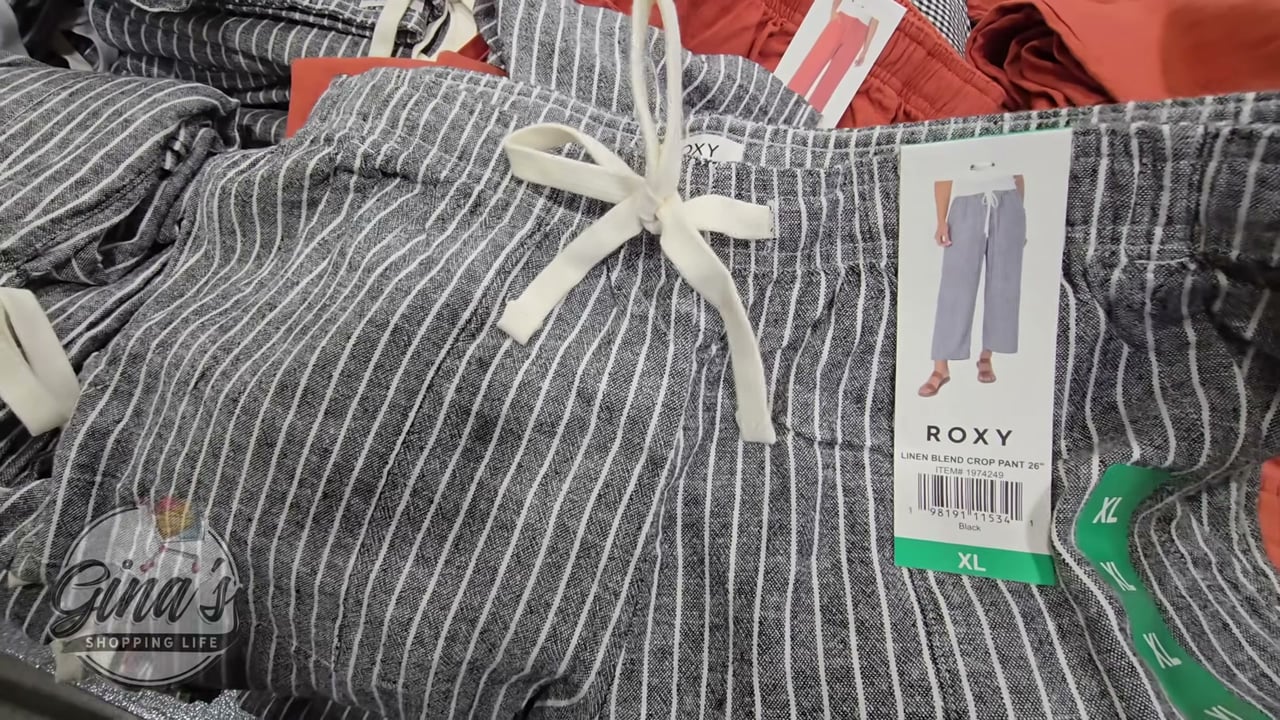 Roxy Women's Linen Blend Crop Pant