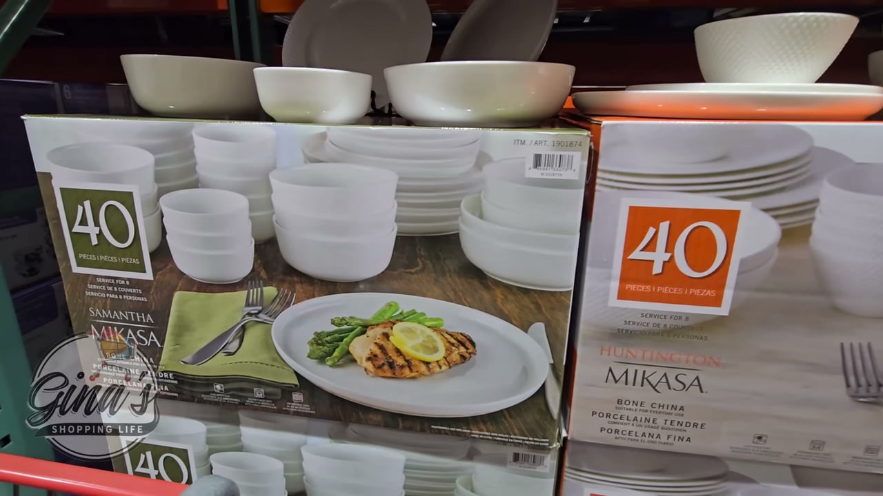 Mikasa Bone China 40-Piece Dinnerware Set – Samantha / Huntington