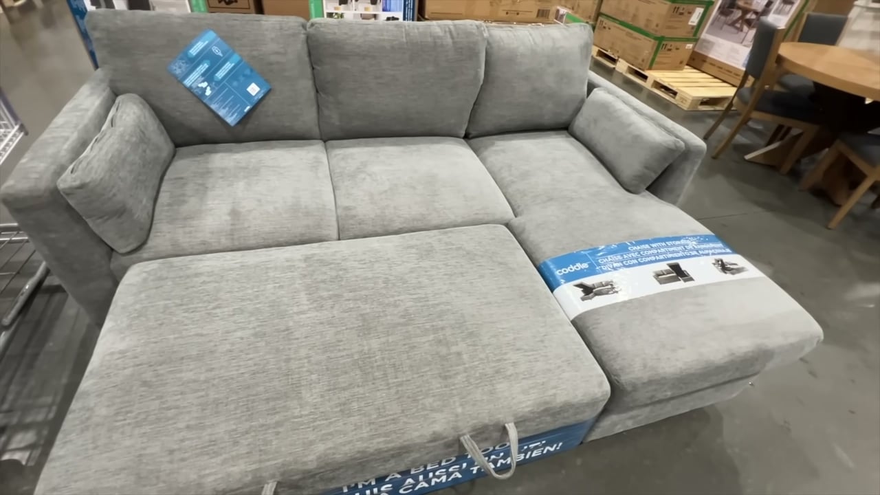 Coddle Luke Fabric Sleeper Sofa with Reversible Chaise