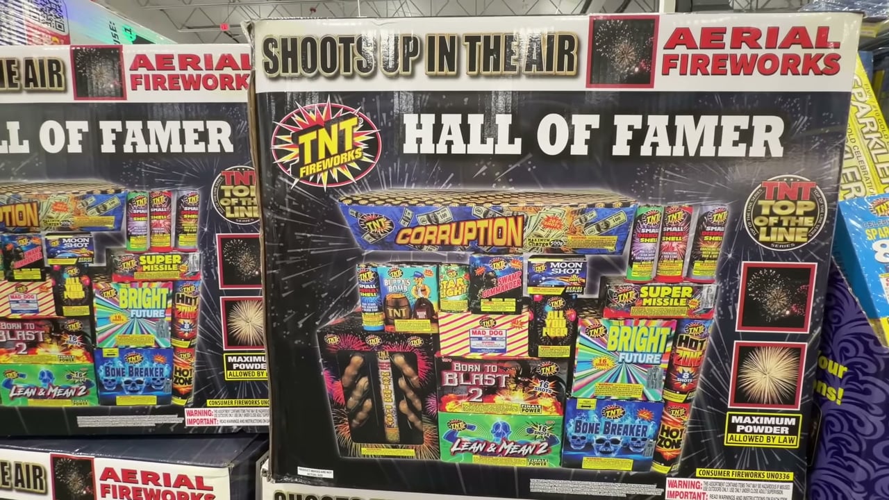 TNT Hall of Famer Fireworks