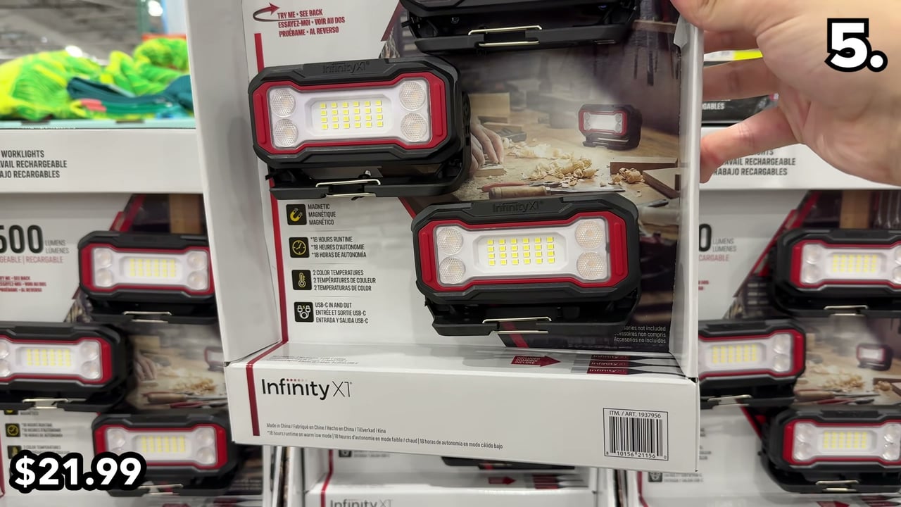 Infinity X1 2500 Lumen Rechargeable Worklight, 3-Pack