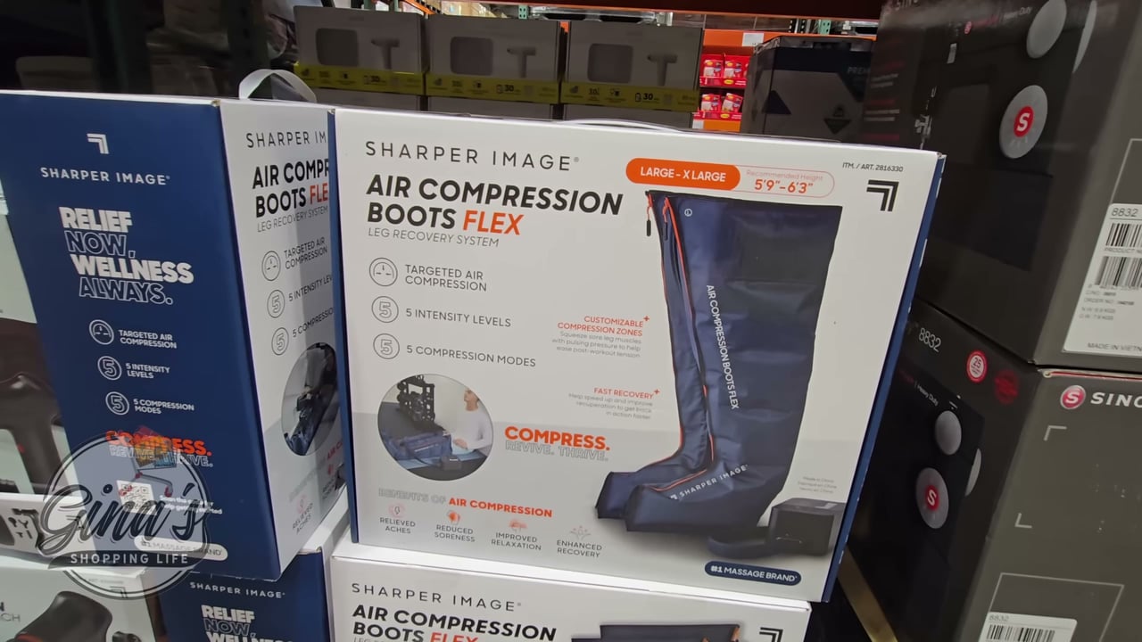 Sharper Image Air Compression Flex Boots