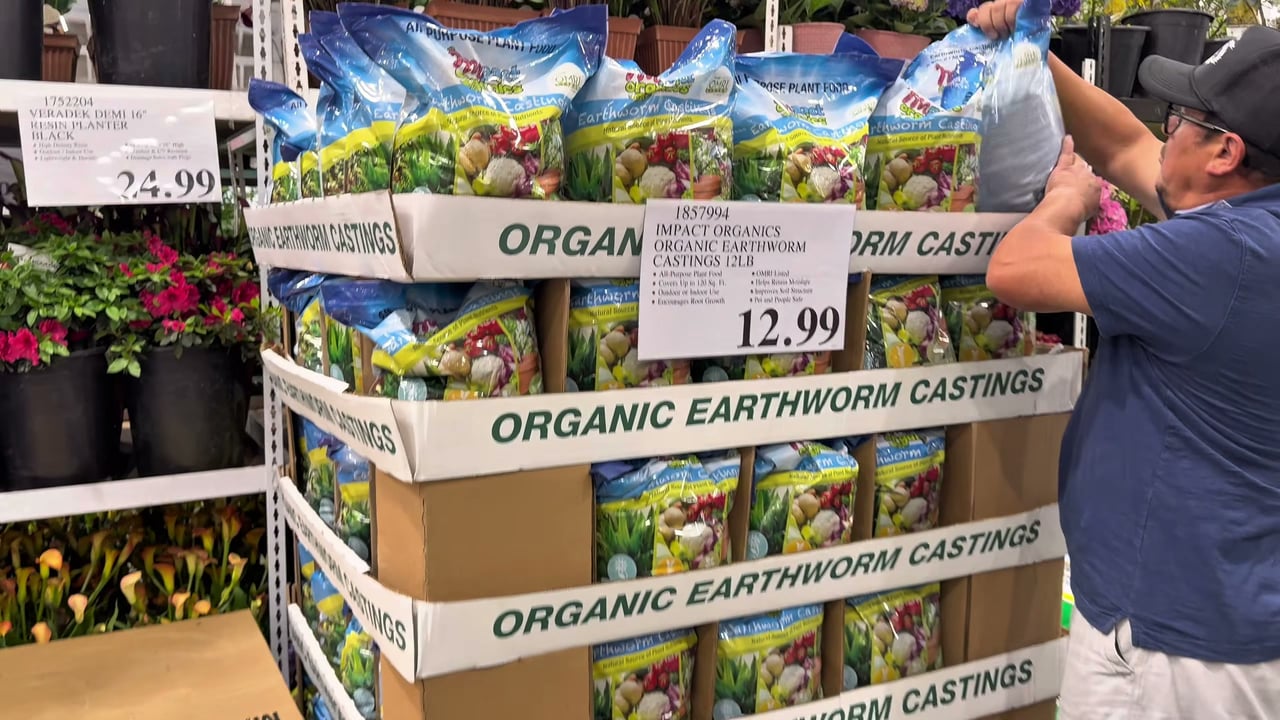 Organic Earthworm Castings All Purpose Plant Food 12 lbs