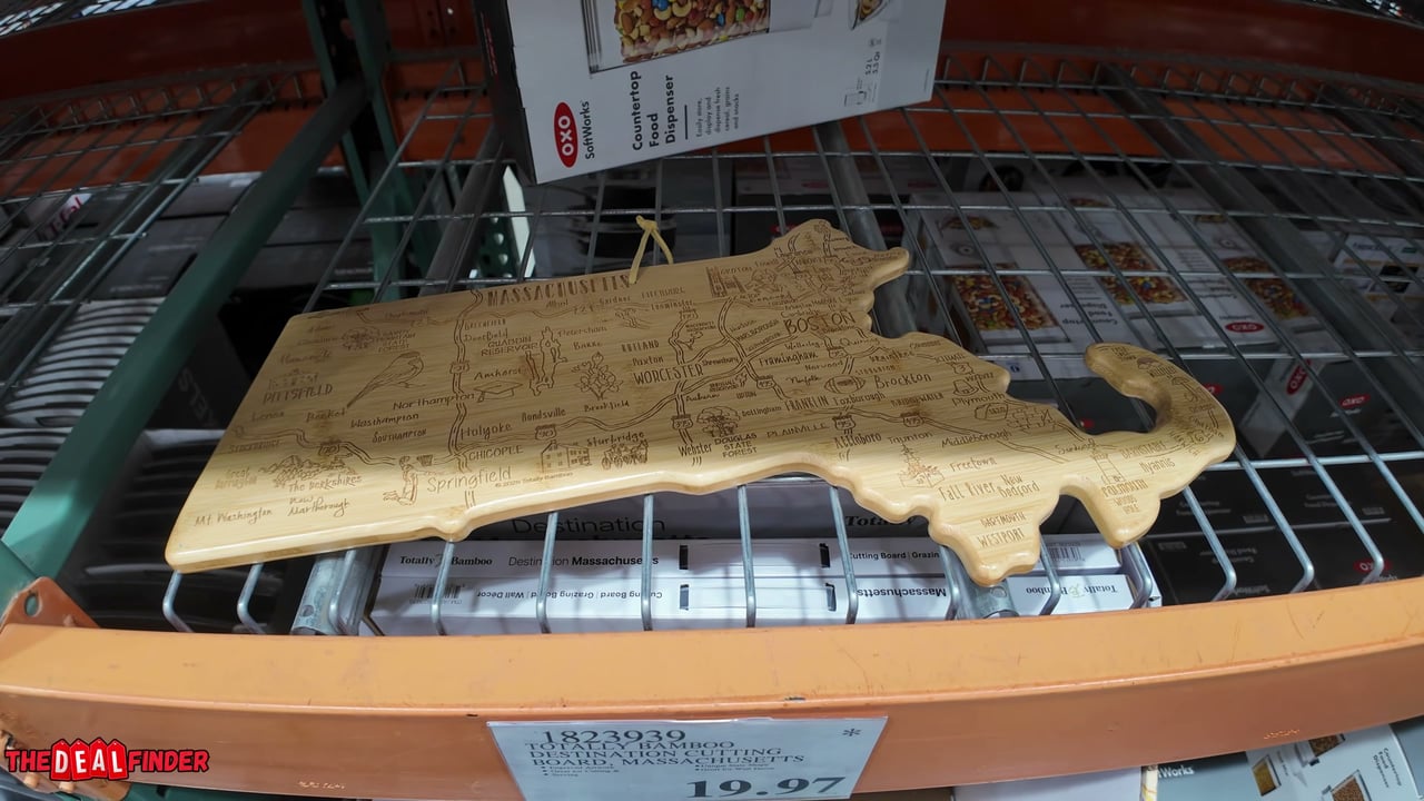 Totally Bamboo Destination Cutting Board, Massachusetts