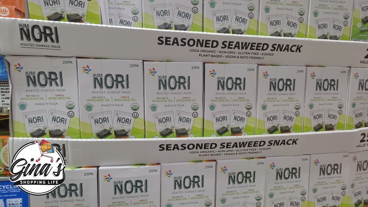 Kimnori Organic Seaweed Variety Pack with Avocado Oil, 25-Count, 0.14 oz Each
