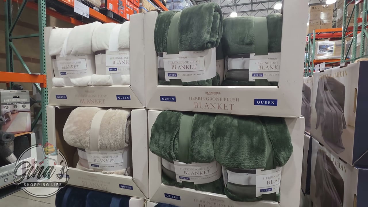 Berkshire Herringbone Queen Bed Blanket