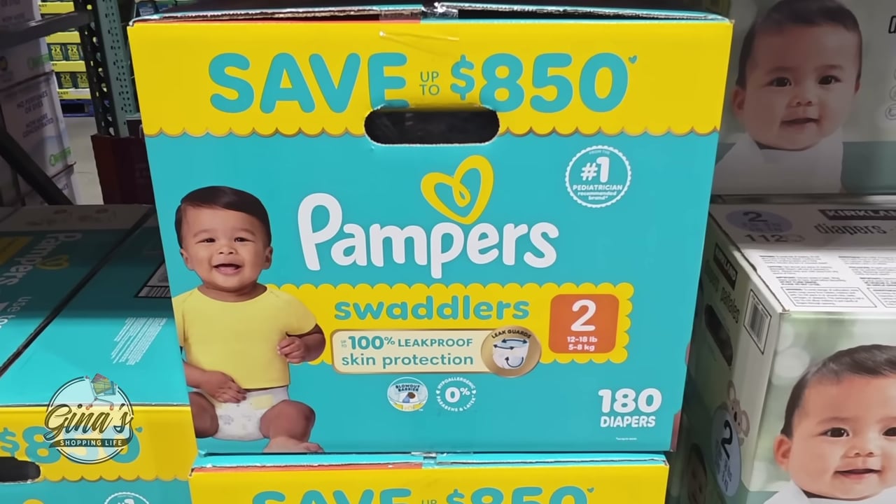 Pampers Swaddlers Size 2, 180 Count