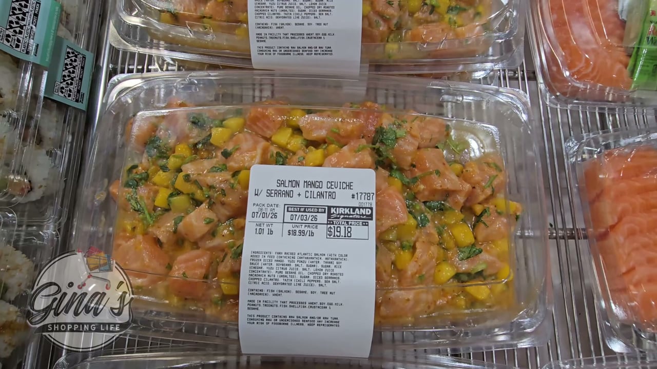 Mango Salmon Ceviche with Serrano & Cilantro (Per Lb)