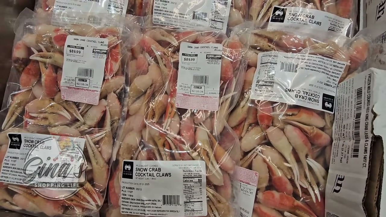 Wild Snow Crab Cocktail Claws 3 lb Bag