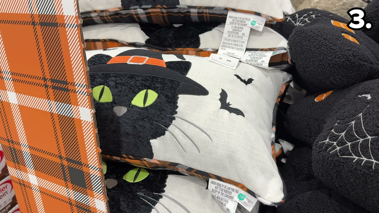 Brentwood Originals Haunted House and Cat Decorative Pillows