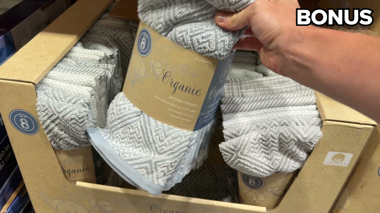 Town & Country Living Organic Kitchen Towels, 8-Pack