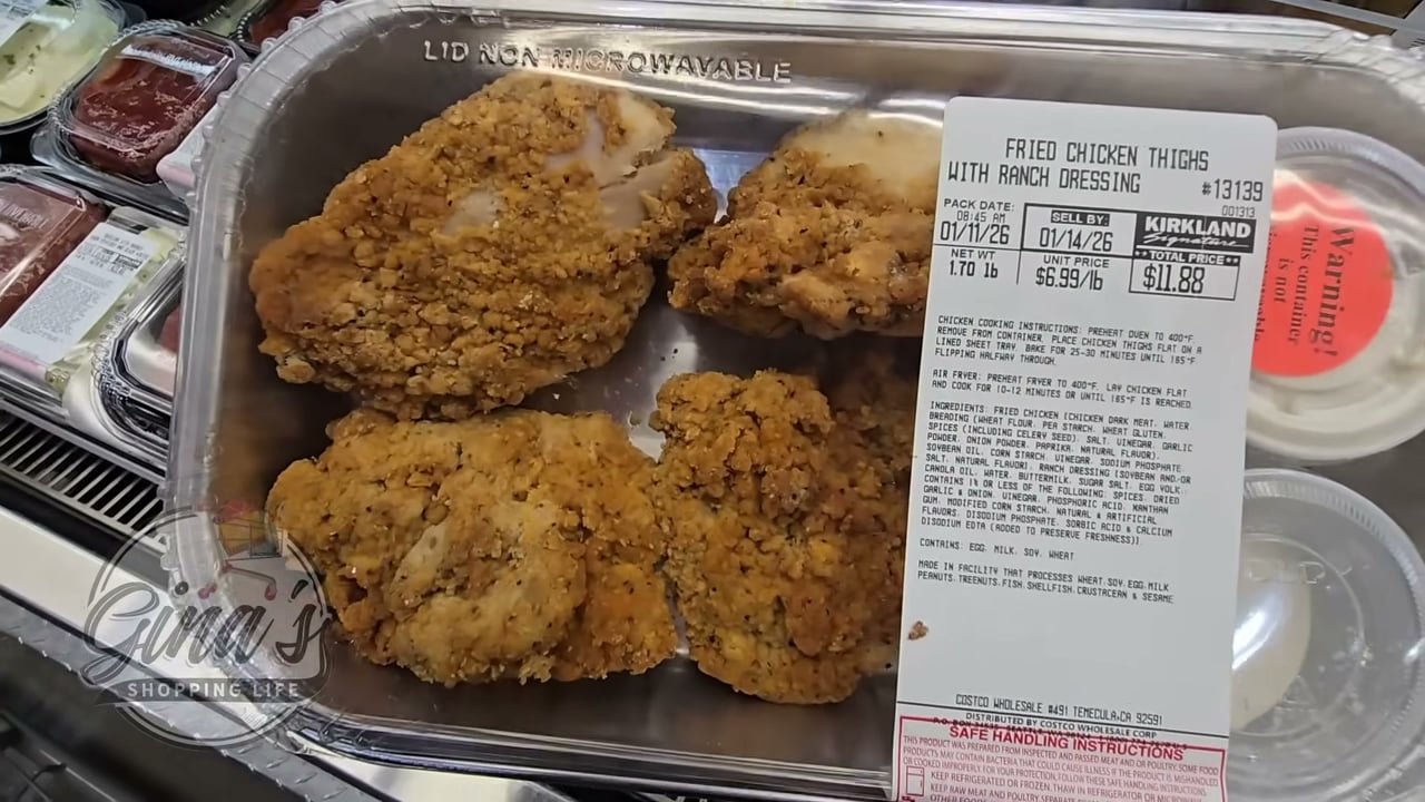 Fried Chicken Thighs with Ranch Dressing Per Lb