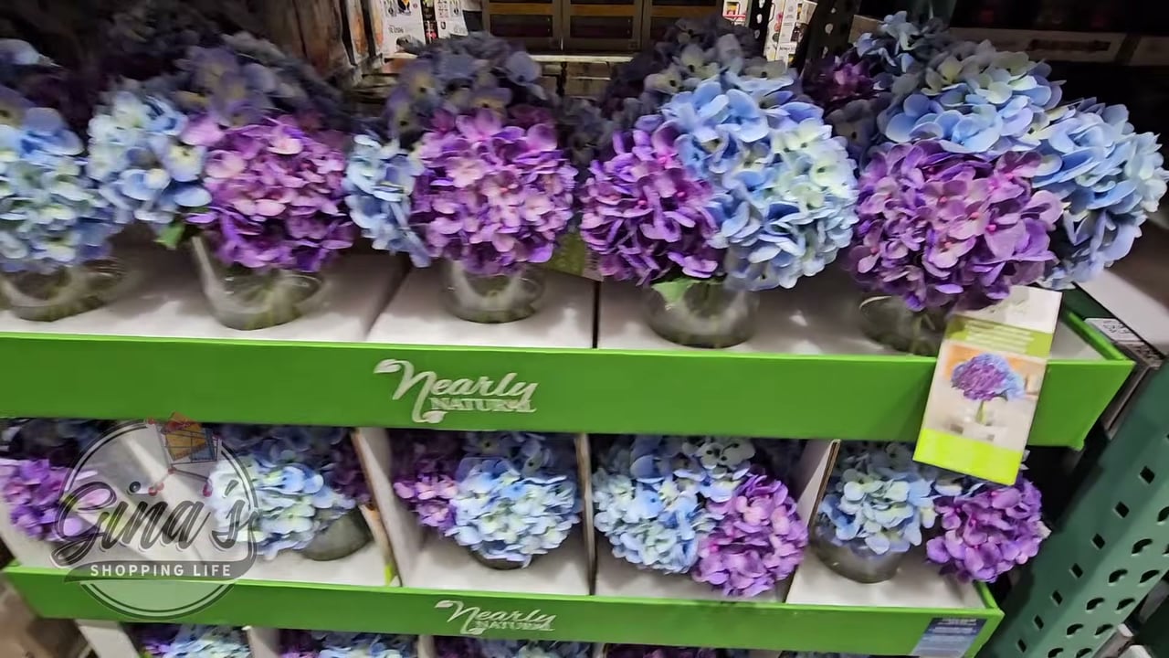 Nearly Natural Faux 12" Hydrangea Arrangement