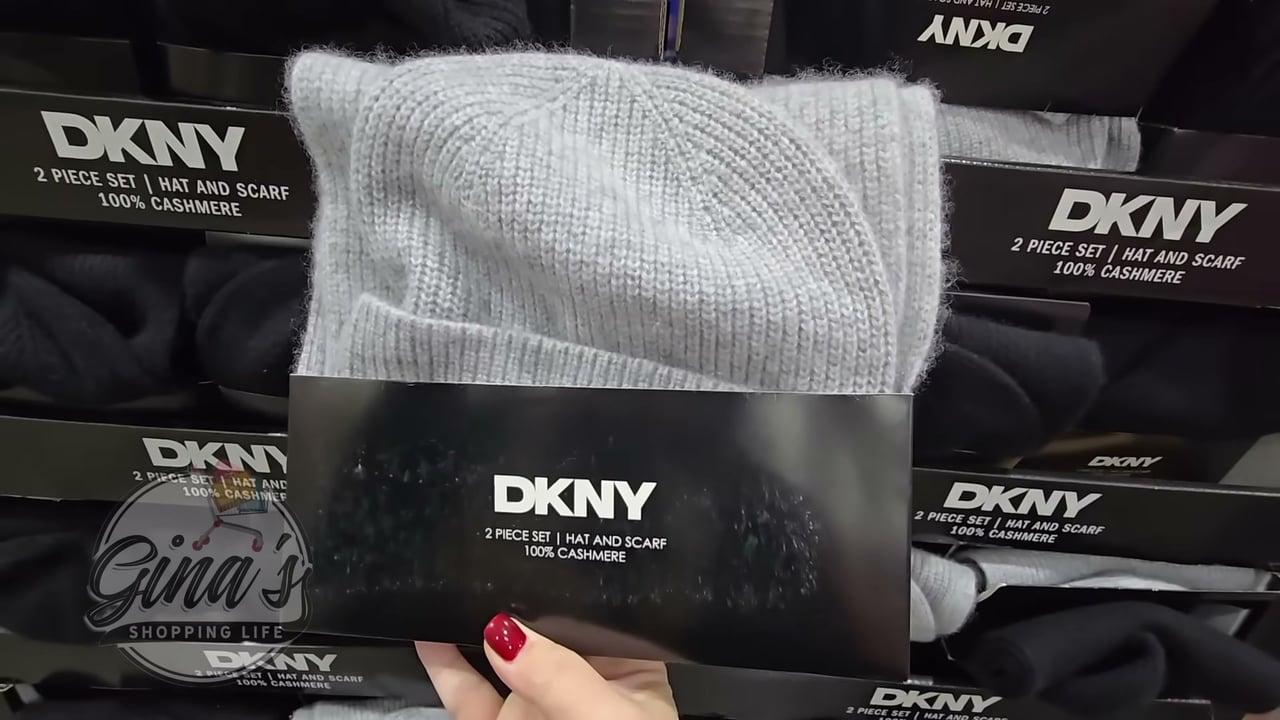 DKNY Women's Cashmere Scarf and Hat Set (#1908060) - $69.99