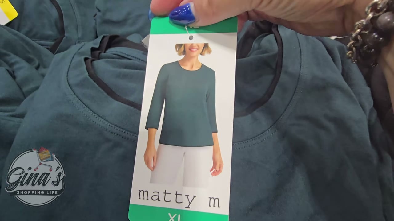 Matty M Women's 3/4 Sleeve Top