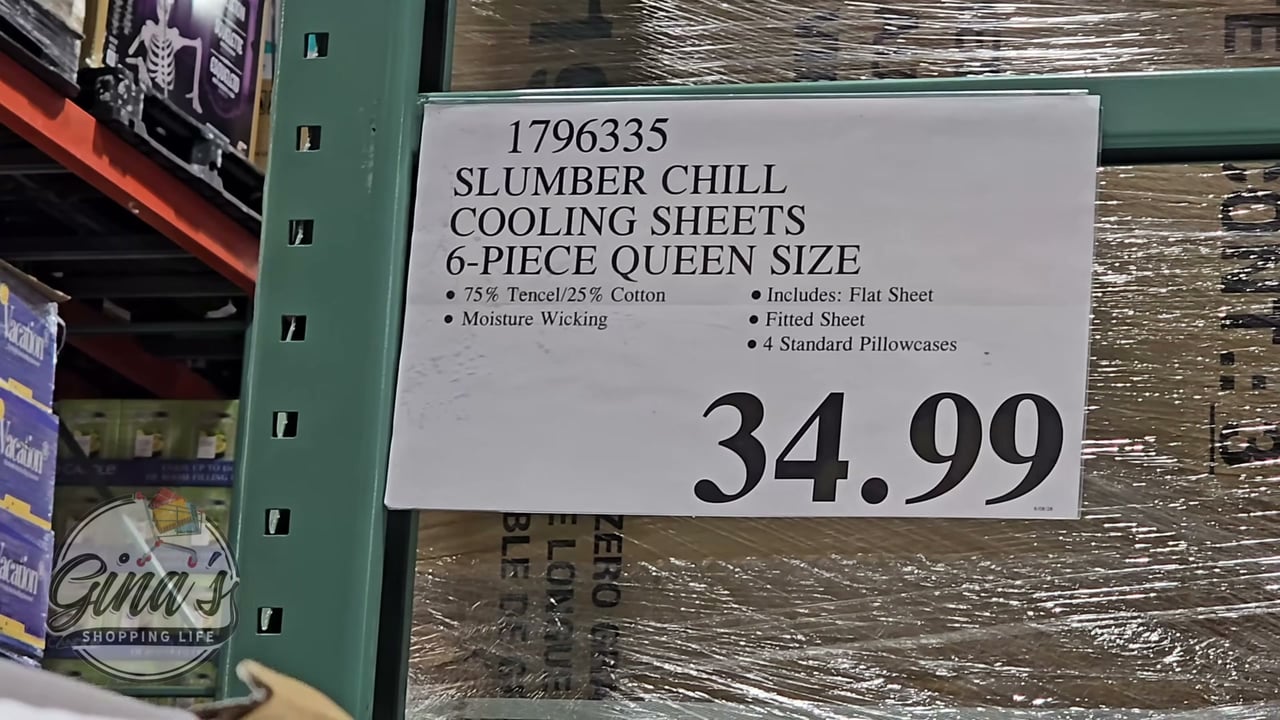 Slumber Chill Cooling Sheets 6-Piece Queen Size