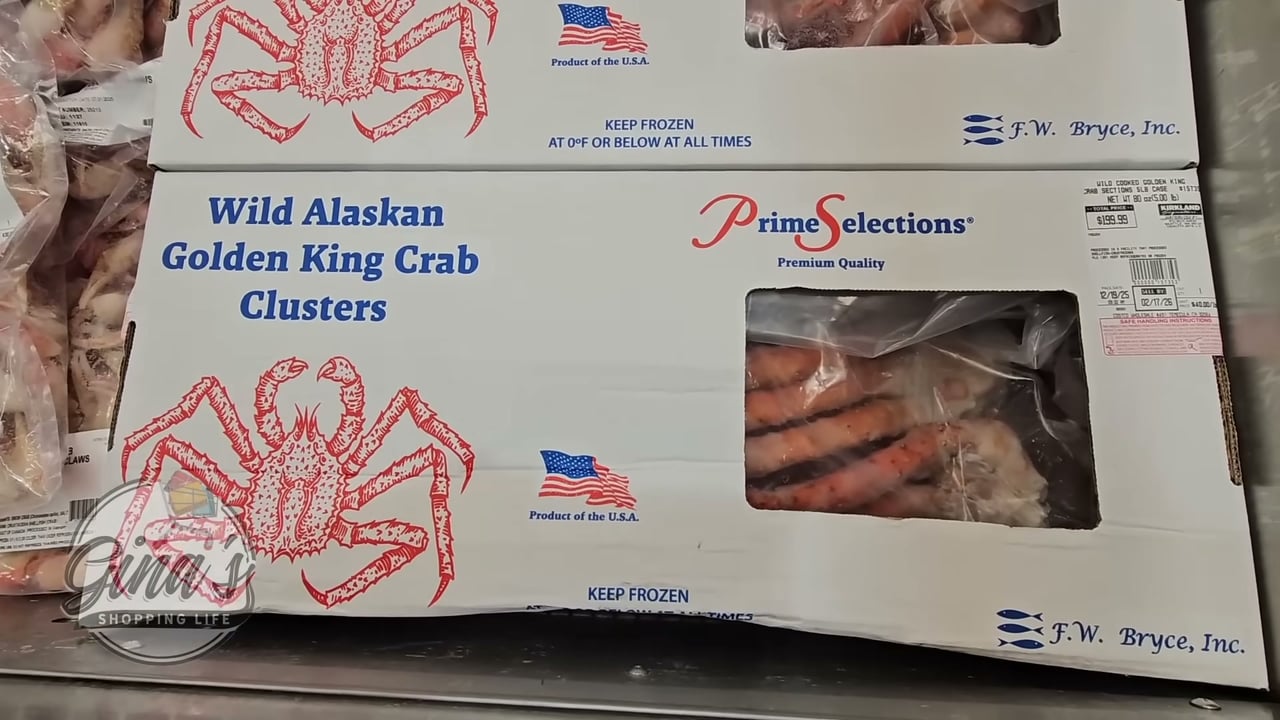 Wild Cooked Golden King Crab Sections 5 lb Case