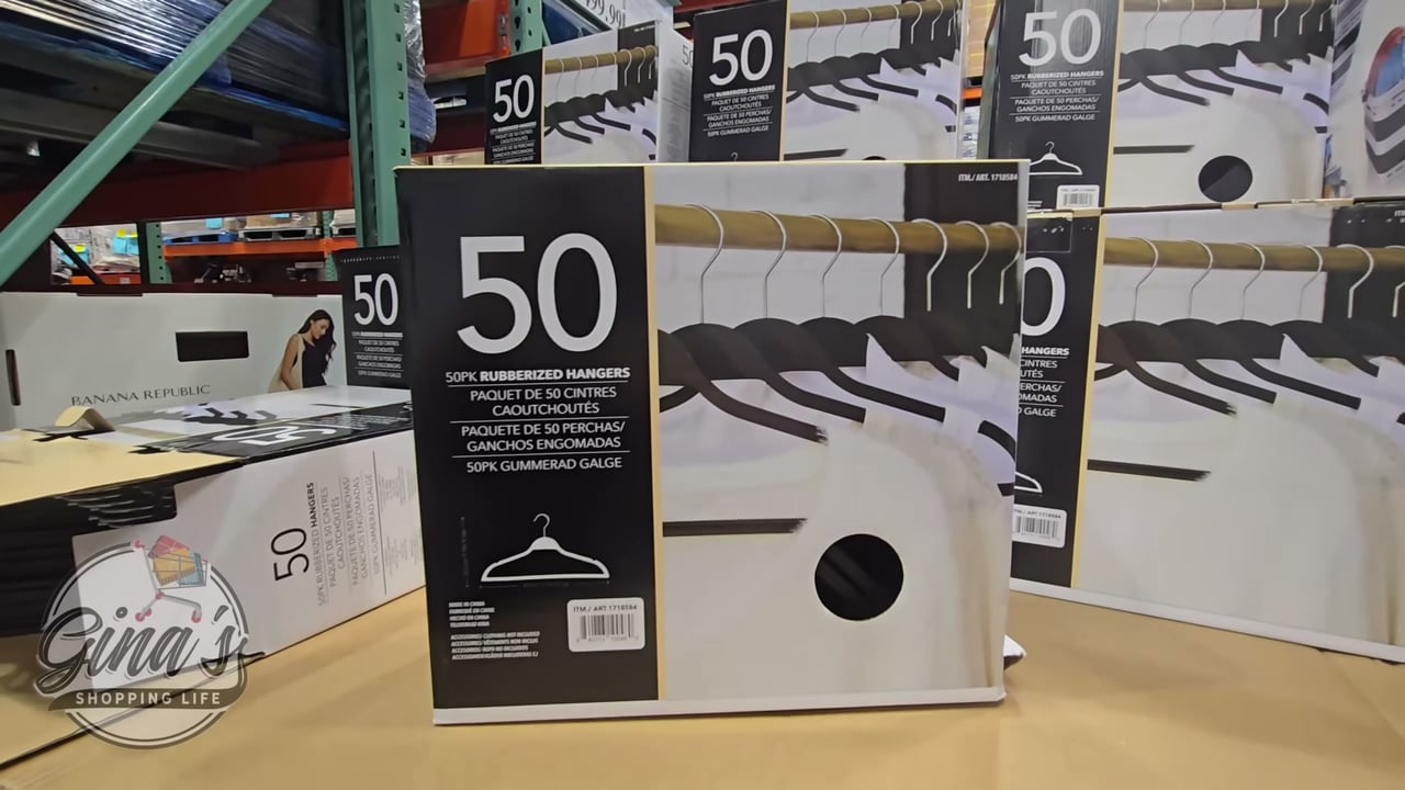 50-Pack Rubberized Hangers