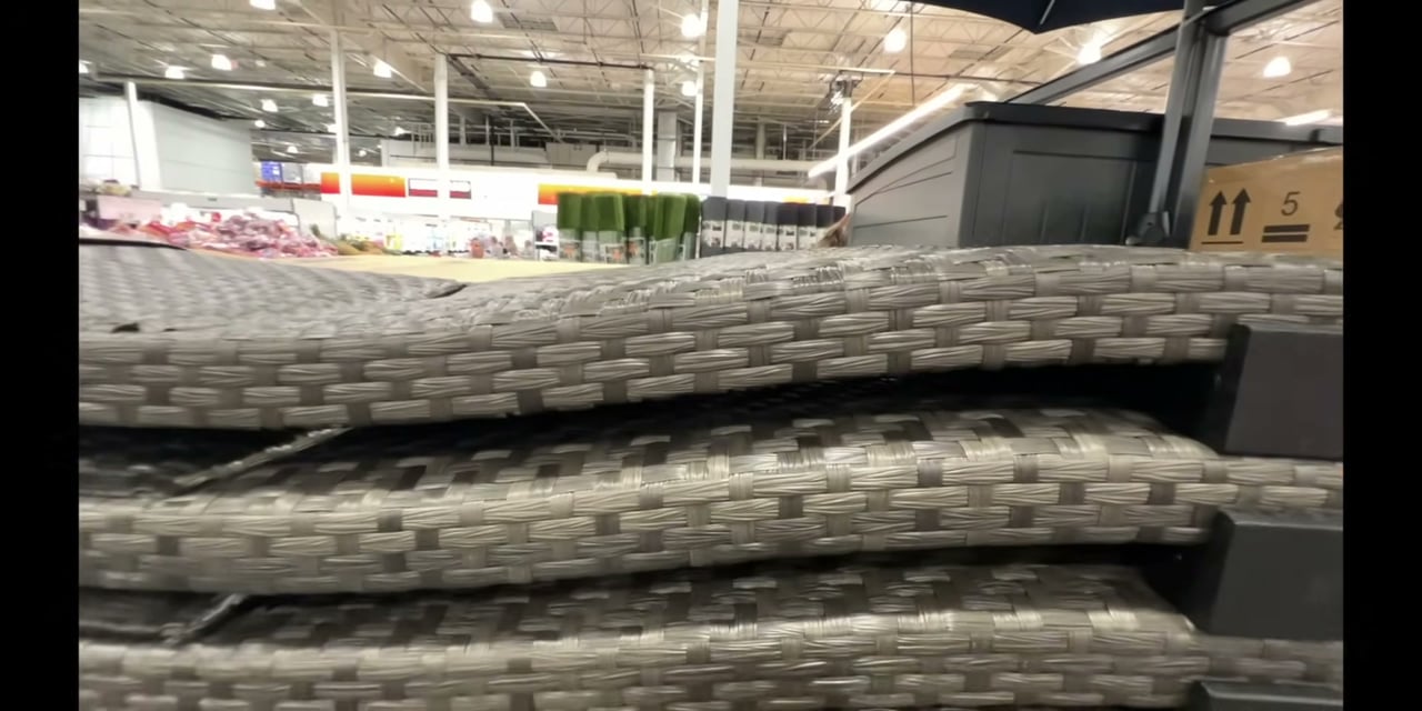 SunVilla Nora Woven Chaise Lounge with Wheels