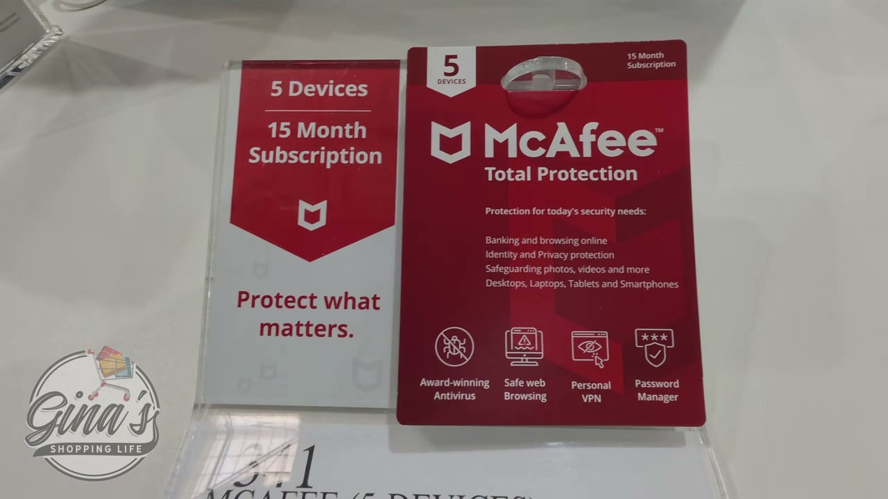 McAfee Total Protection (5 Devices) 15-Month Subscription