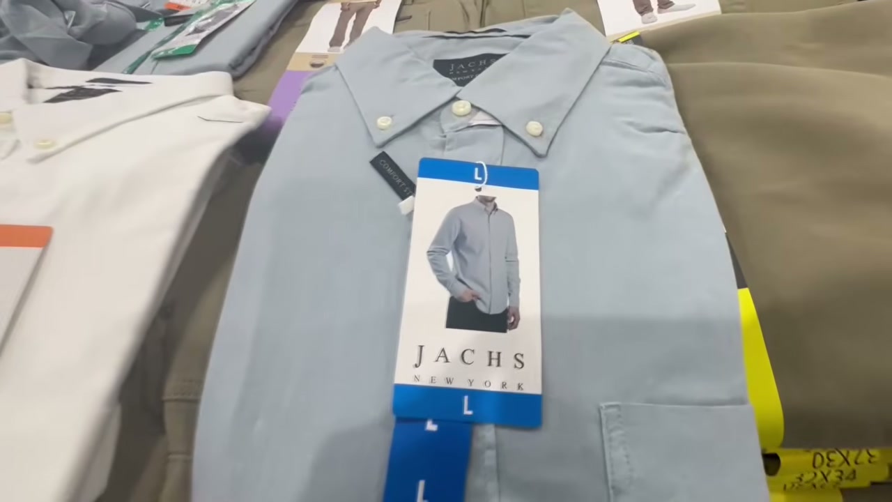 JACHS Men's Stretch Oxford Shirt