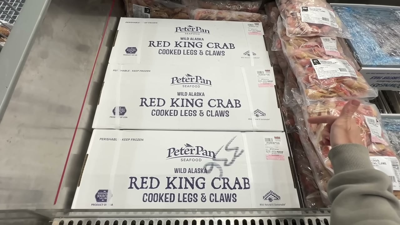 Wild Cooked Red King Crab Legs and Claws, 9-12 Count, 5 lb Box