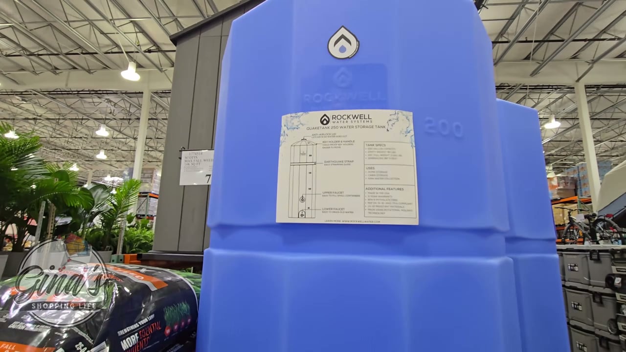 Rockwell Water Systems Plastic Storage Tank 250 Gallon