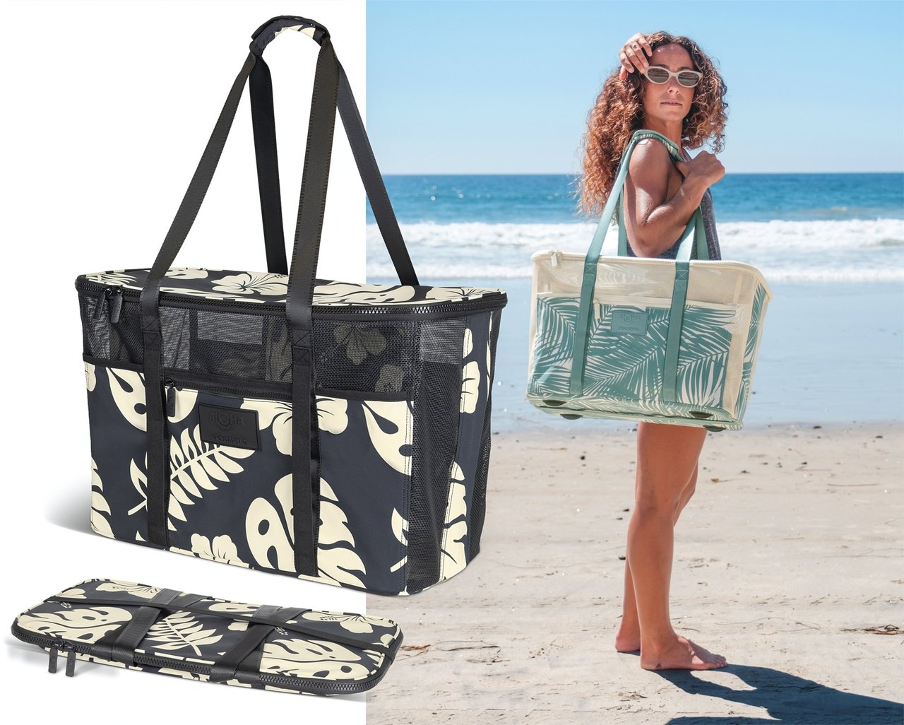 Aloha X CleverMade Collapsible Beach Tote