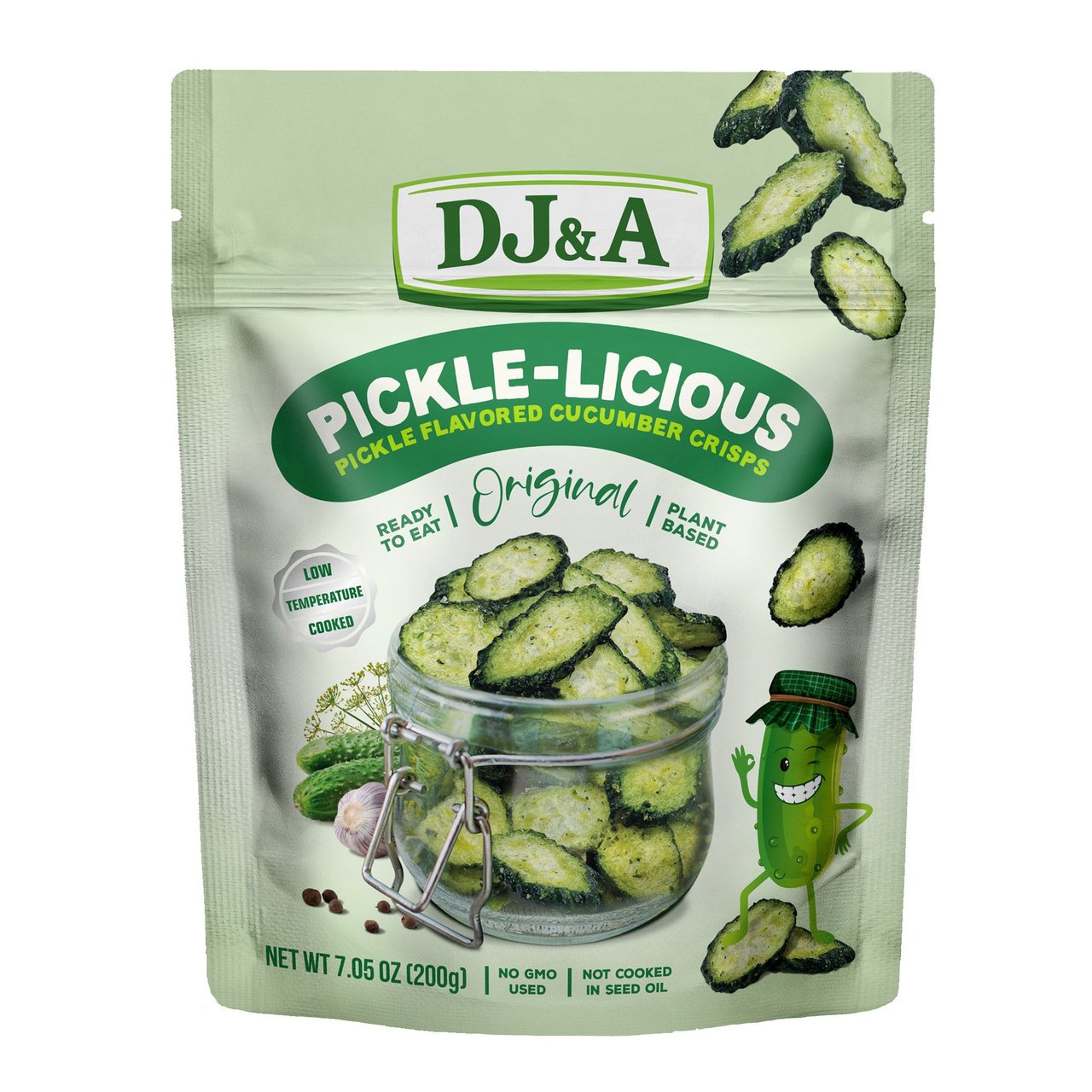 DJ&A Pickle-Licious Cucumber Crisps 7.05 oz - Image 1