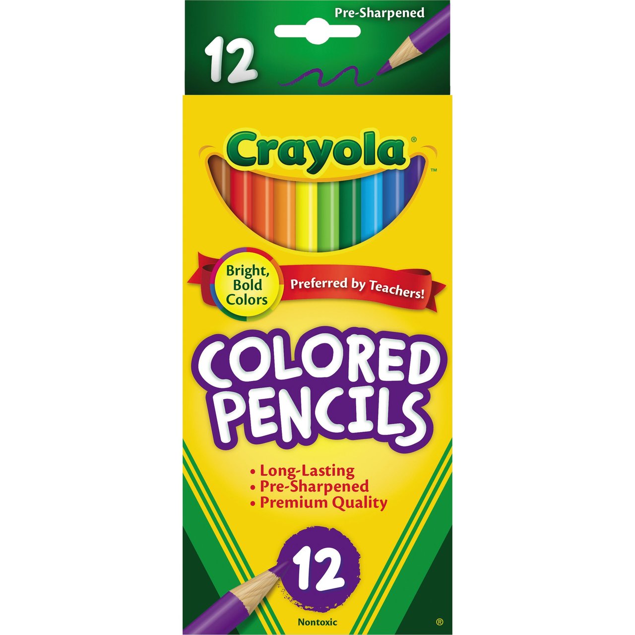 Crayola Long Colored Pencils, 12 Count - Image 1