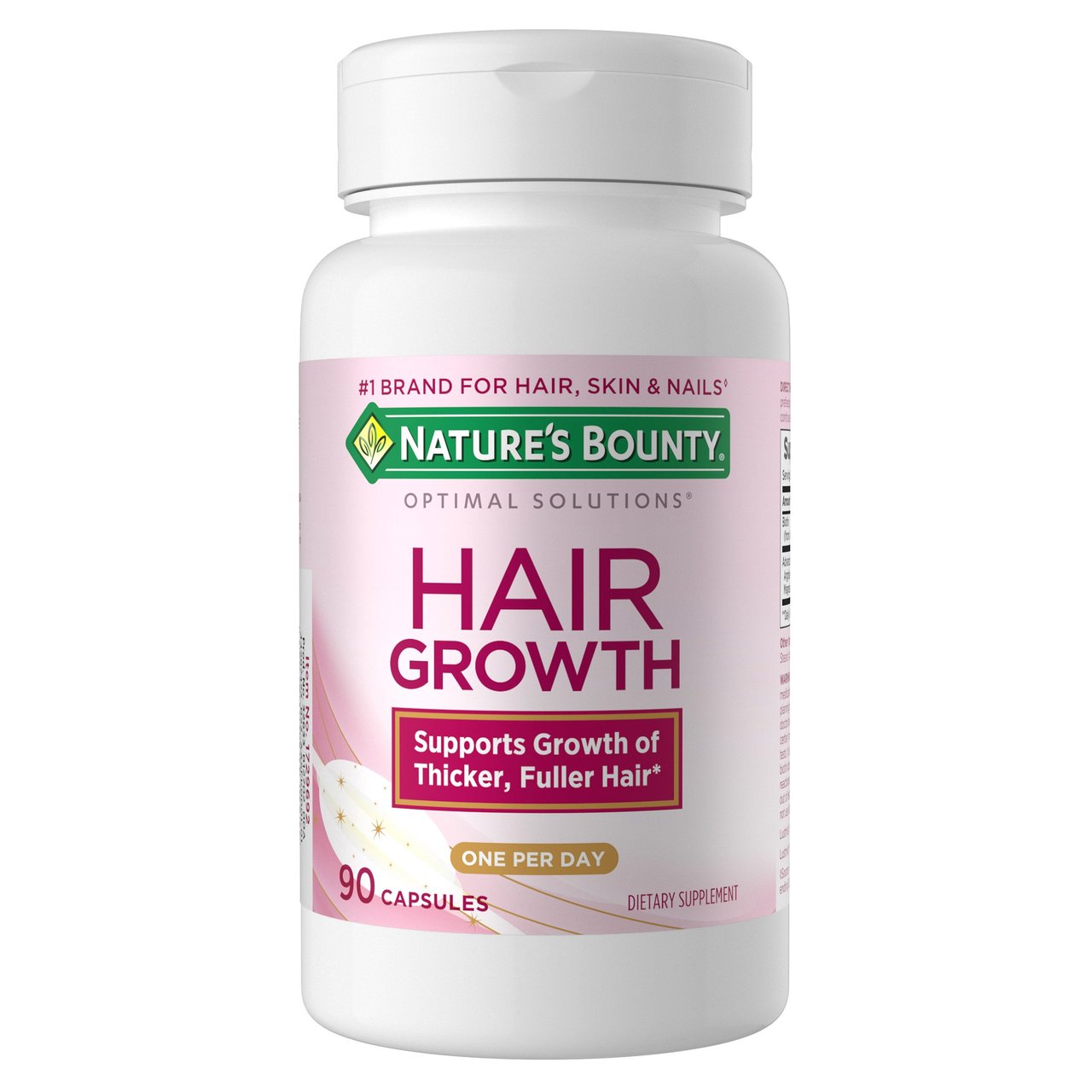 Nature's Bounty Optimal Solutions Hair Growth 90 CT - Image 1