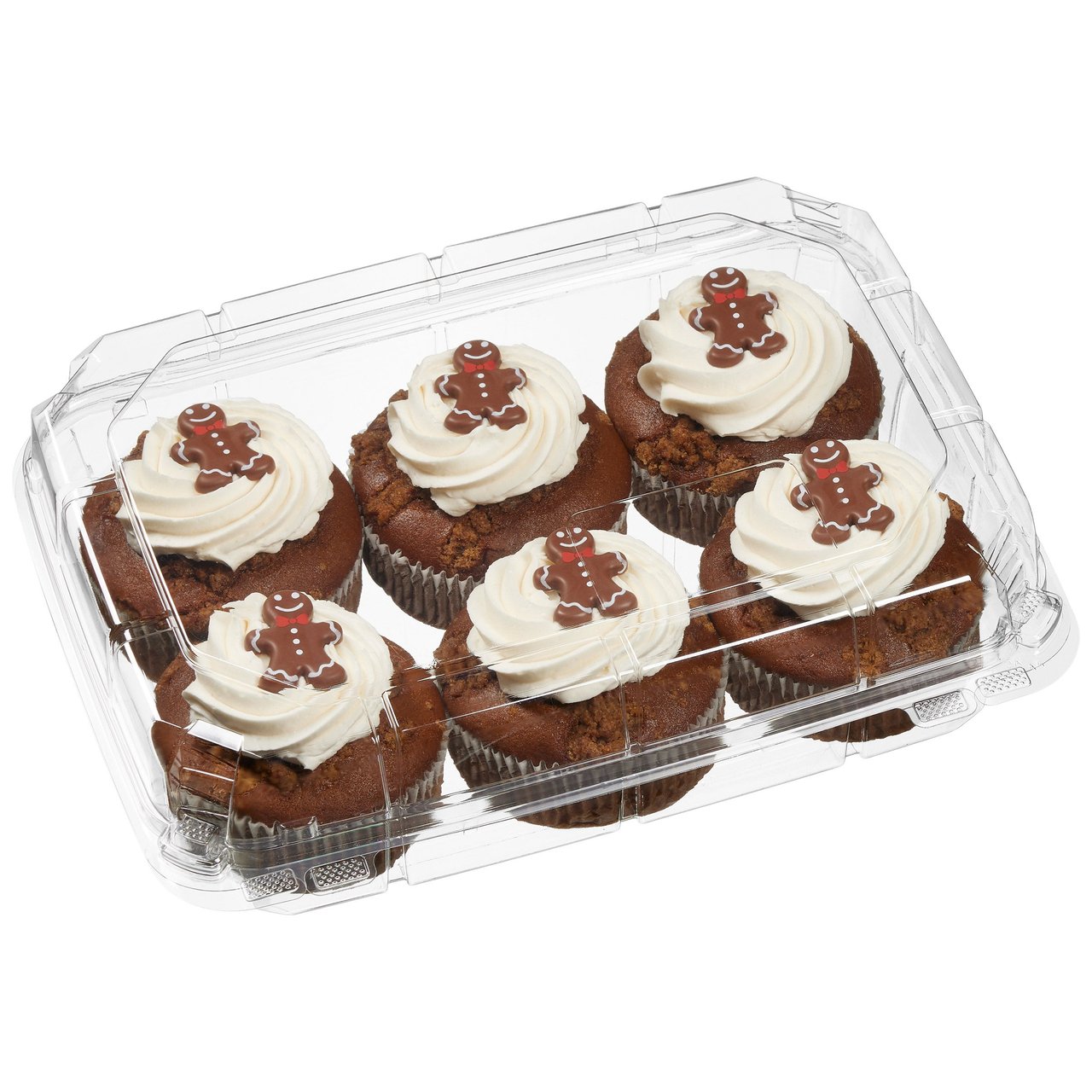 Mini Gingerbread Cakes with Vanilla Icing 6 Pack