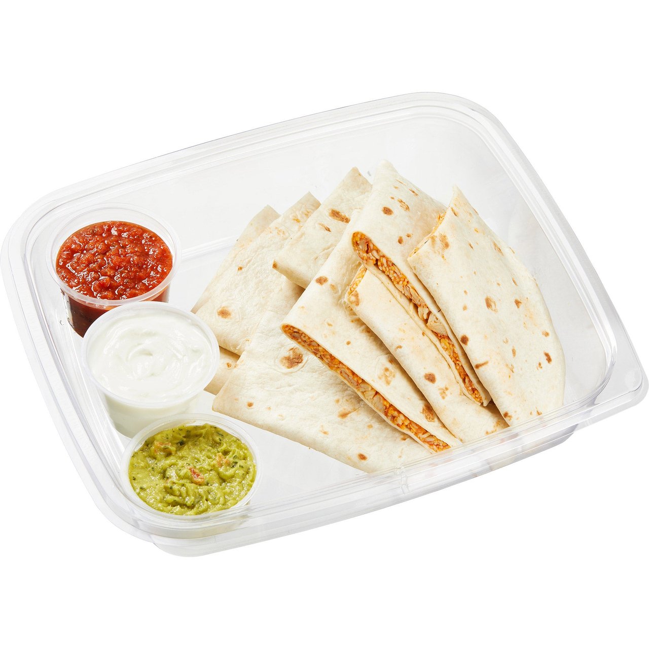 Chicken Quesadilla with Guacamole, Salsa & Sour Cream per lb - Image 1
