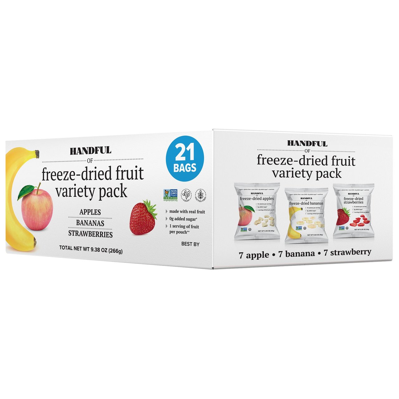Handful Freeze-Dried Fruit Variety 21 Count, 0.35 Ounces Each - Image 1