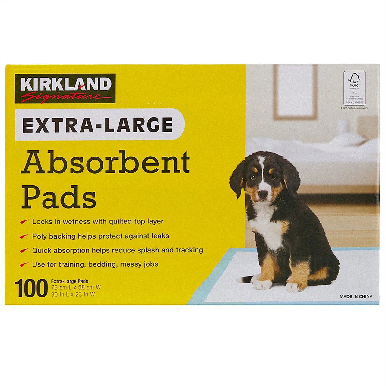 Kirkland Signature Extra-Large Absorbent Pads, 23" x 30", 100-Count - Image 1