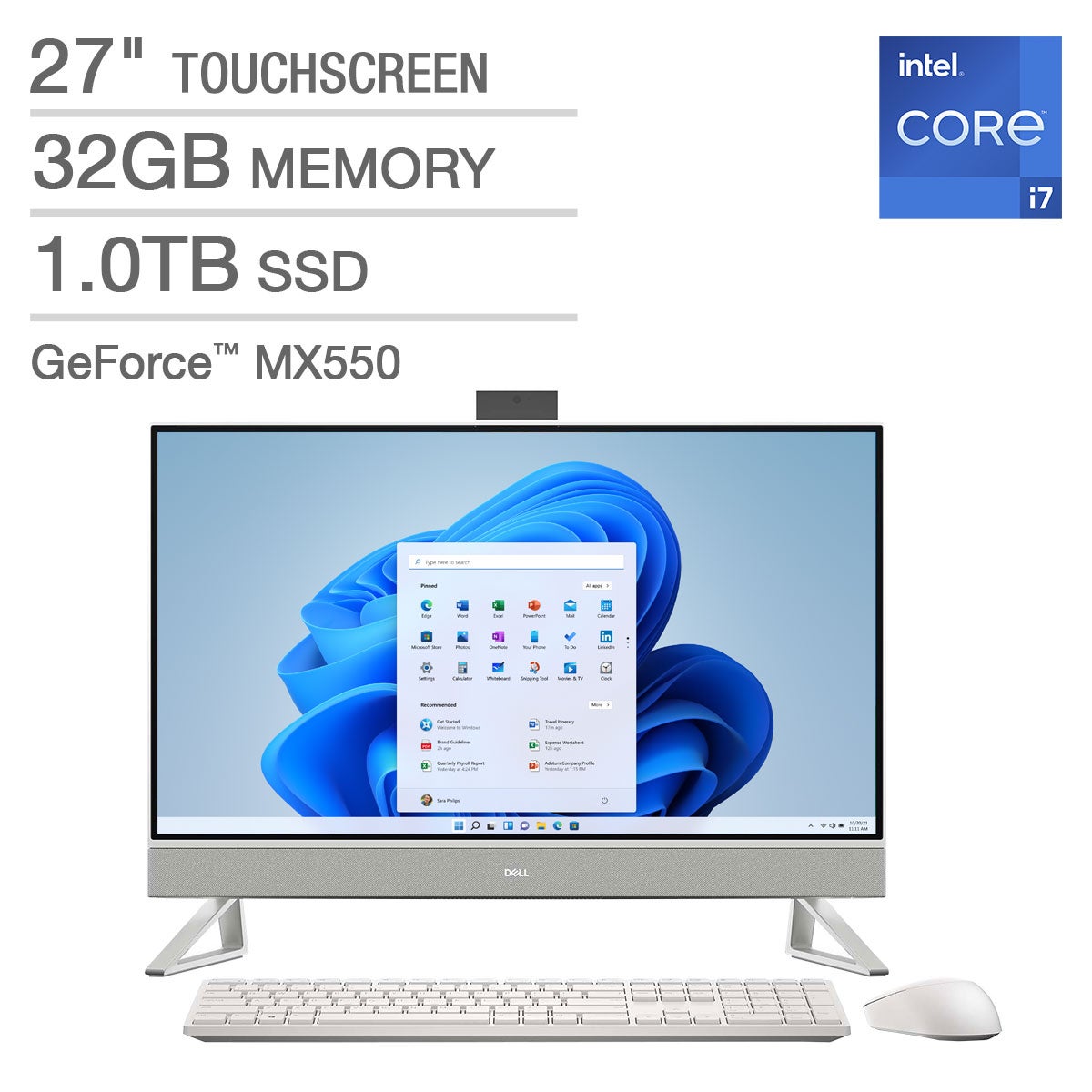 Dell Inspiron 27" All-in-One Touchscreen Desktop with 2GB Graphics Card - Image 1