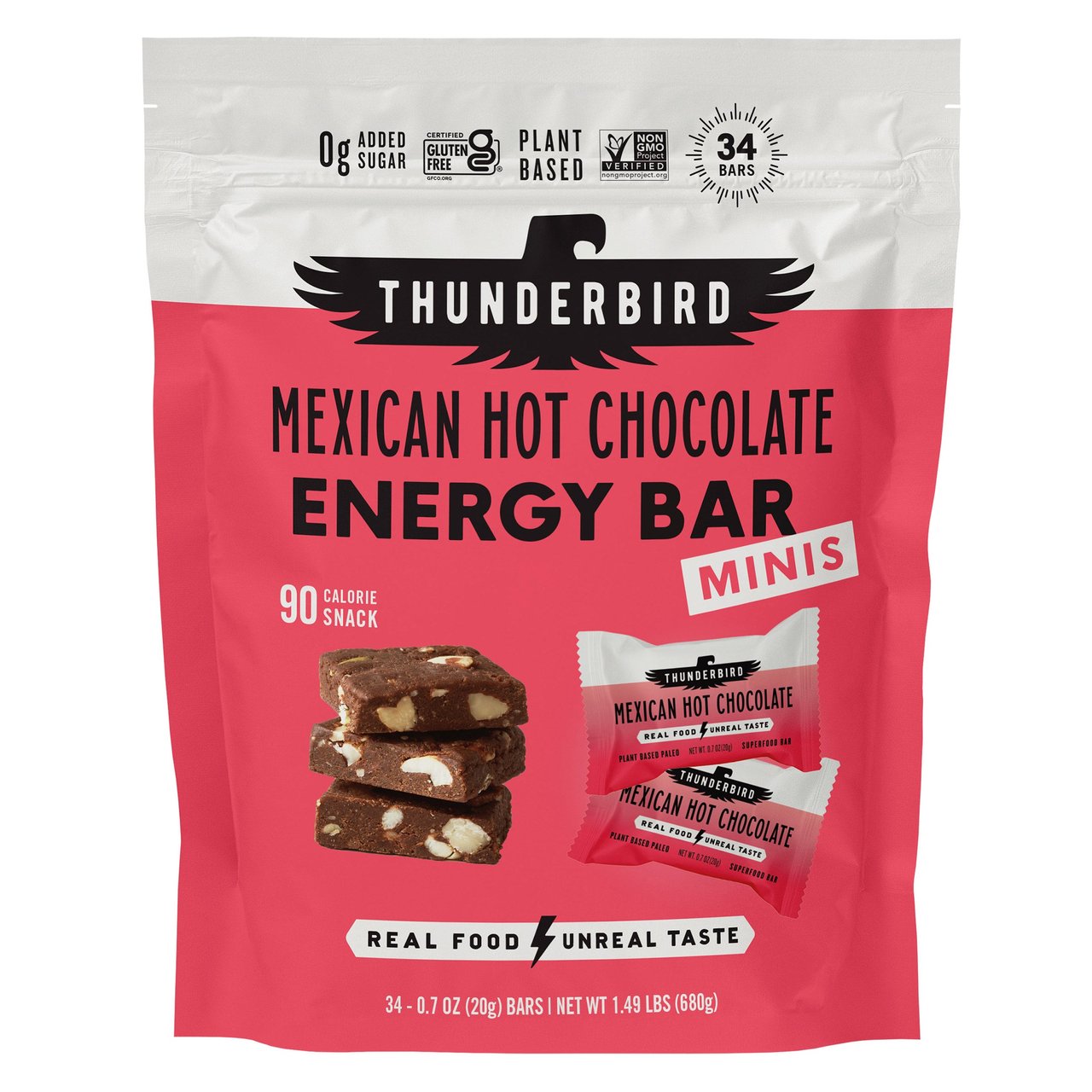 Thunderbird Mexican Hot Chocolate Mini Energy Bars 34 CT - Image 1