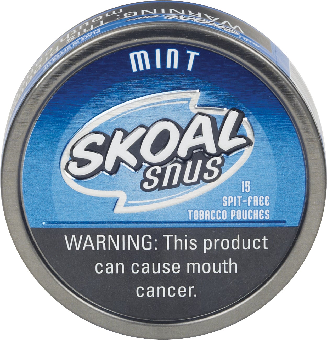 Skoal Snus Mint Spit-Free Tobacco Pouches, 5-Pack (15 Pouches per Can) - Image 1