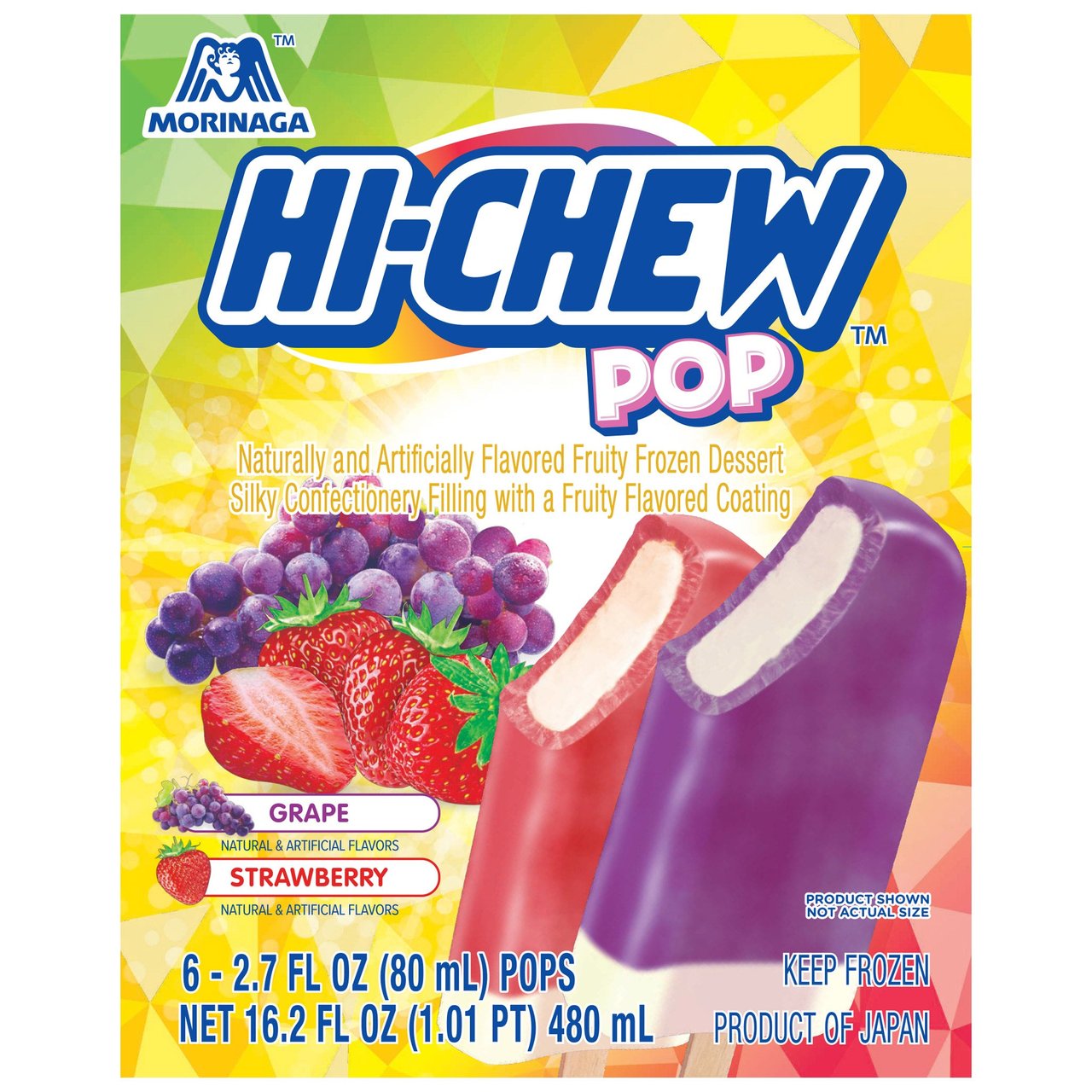 Hi-Chew Grape & Strawberry Pop 12 Count - Image 1