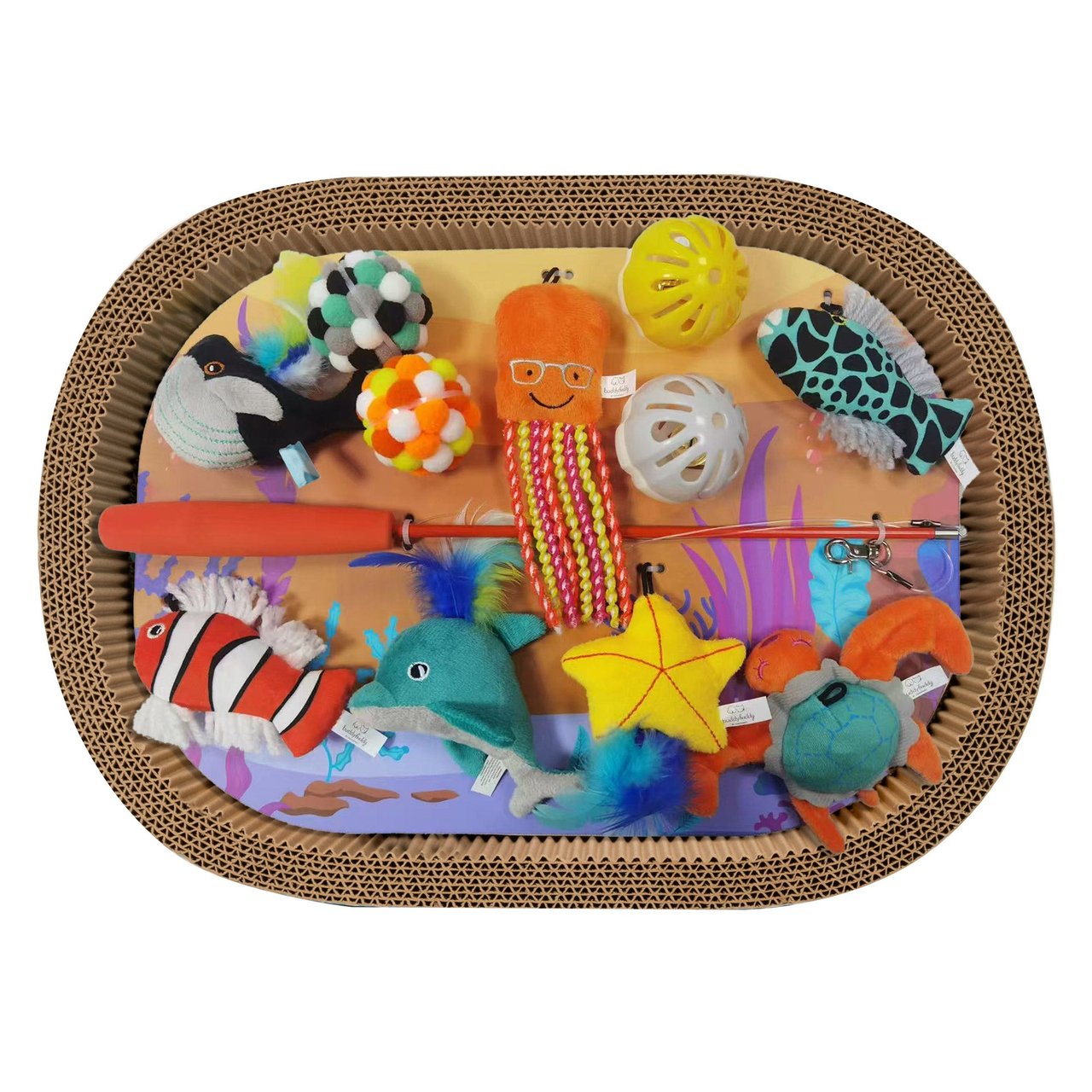 Vanderbilt Home Cat Scratcher Bed 13 Piece Set - Image 1