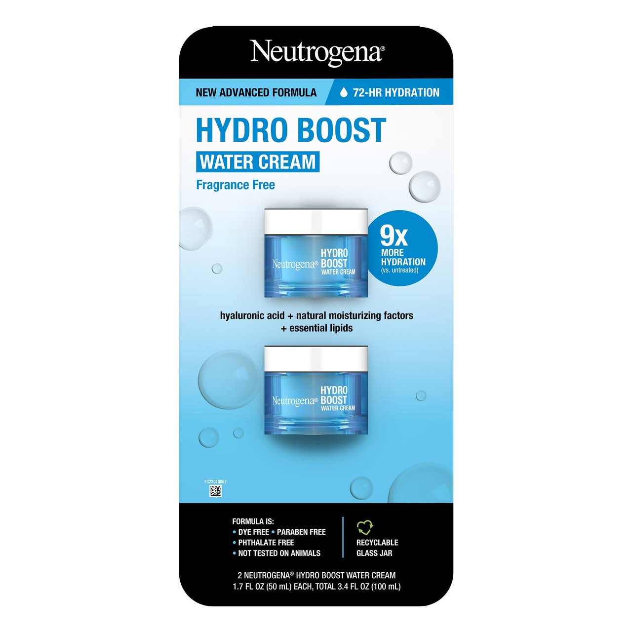 Neutrogena Hydro Boost Water Cream, 2-Pack, 1.7 oz - Image 1